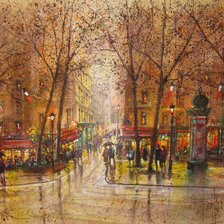 Схема вышивки «Узкая улочка»