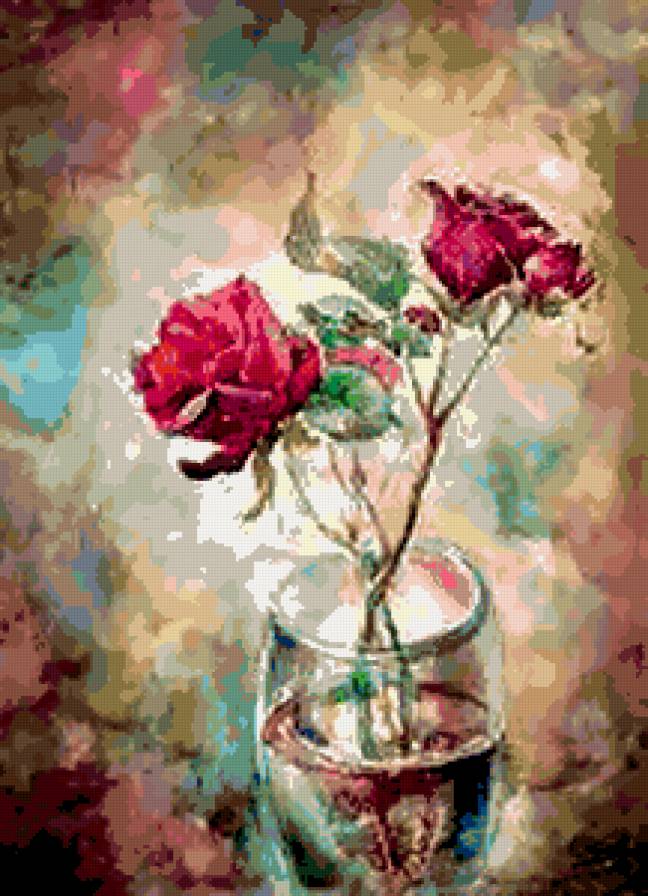 букет - картина, цветы, букет - предпросмотр