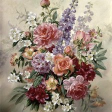 Схема вышивки «букет»