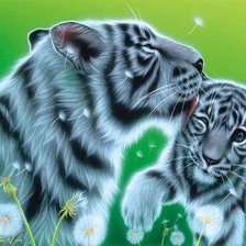 Схема вышивки «Рядом с мамочкой»