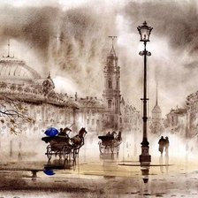 Схема вышивки «Городской пейзаж»