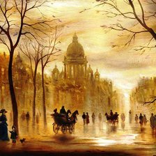 Схема вышивки «Городской пейзаж»