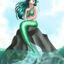 Схема вышивки «русалка»