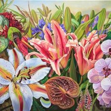 Схема вышивки «цветы»