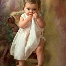 Схема вышивки «девочкa»