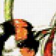 Предпросмотр схемы вышивки «Птичка и цветок» (№193254)