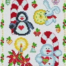 Схема вышивки «Рождественские мини-вышивки»