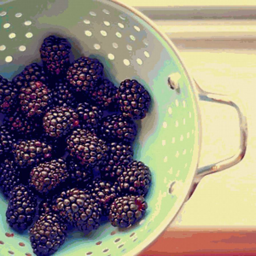 для кухни - утварь, друшлак, для кухни, ежевика, ягода - предпросмотр