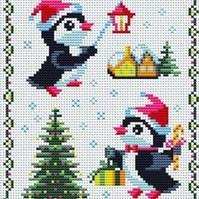 Схема вышивки «Рождественские мини-вышивки»