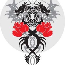 Схема вышивки «Драконы»