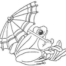 Схема вышивки «Лягушка»