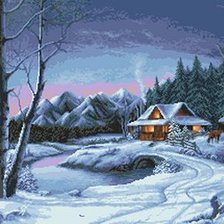 Схема вышивки «серия "зима"»