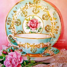 Схема вышивки «Чаепитие»