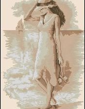 Схема вышивки «Задумчивая»