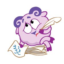 Схема вышивки «Смешарики. Бараш»