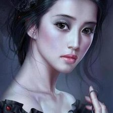 Схема вышивки «Девушки от Ешуи Танг»