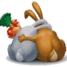 Схема вышивки «любовь-морковь»