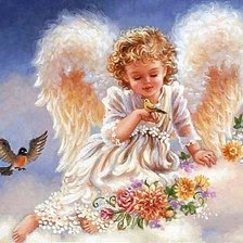 Схема вышивки «ангелочек»