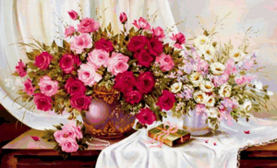 цветы - , цветы, романтика, натюрморт, букет, природа - предпросмотр