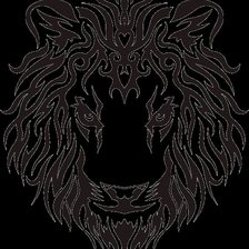 Схема вышивки «лева»