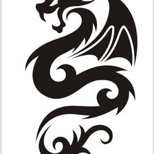 Схема вышивки «дракоша»