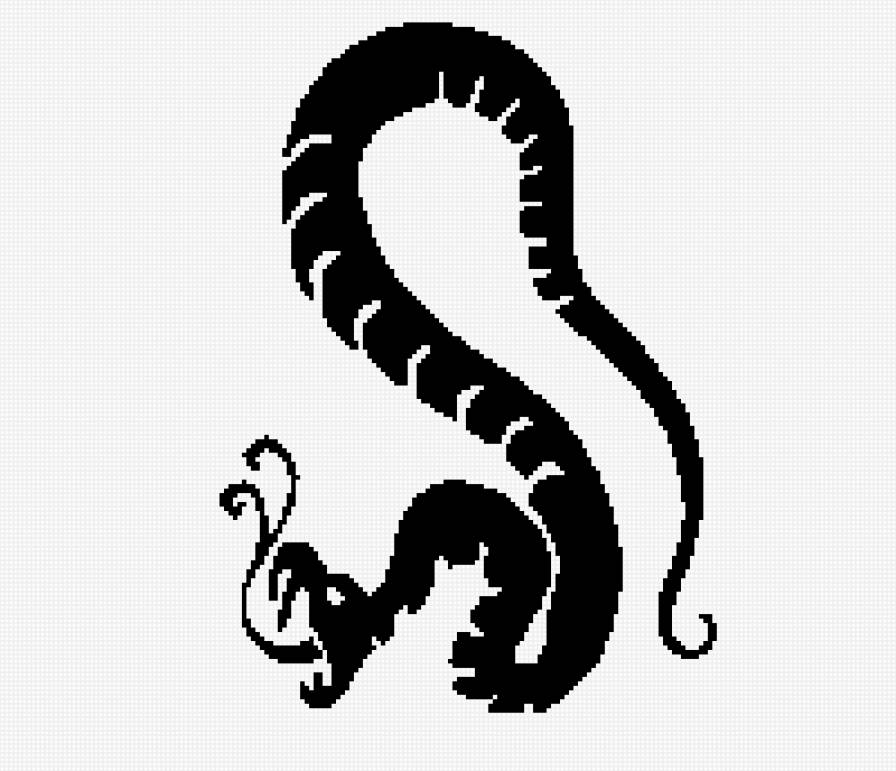 змея - кобра, монохром, змея - предпросмотр