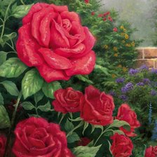 Схема вышивки «розы»