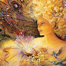 Схема вышивки «девушка с каменным цветком»