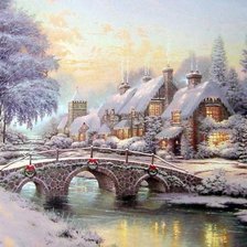 Схема вышивки «Зимний вечер»