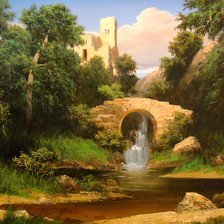 Схема вышивки «ущелье»