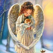 Схема вышивки «Ангел»