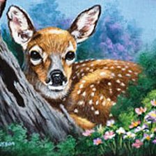 Схема вышивки «Оленёнок»