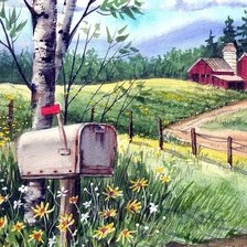 Схема вышивки «Хуторок»