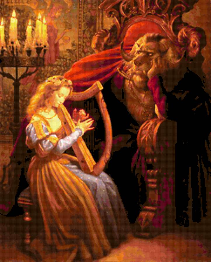 Красавица и Чудовище - сказки, сказка, детское, детский, детям, детская - предпросмотр