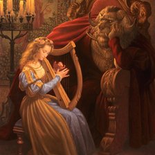 Схема вышивки «Красавица и Чудовище»