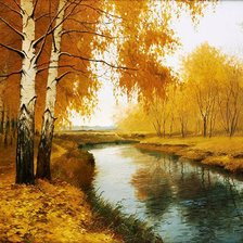 Схема вышивки «золотая осень»