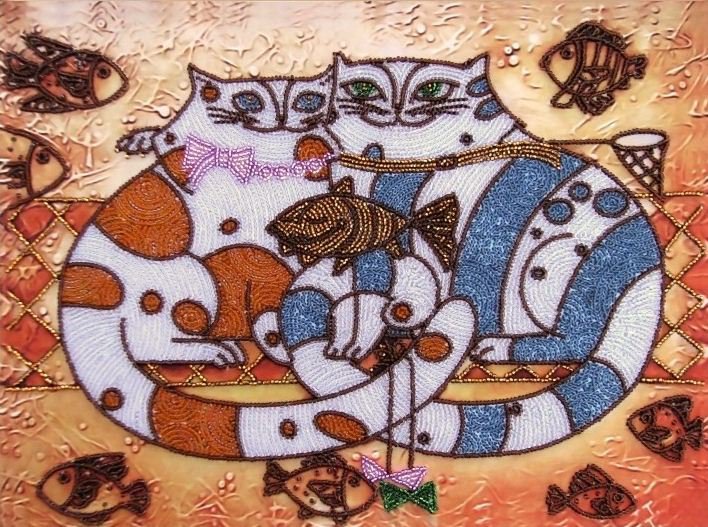 кошачья идиллия - любовь..., кошки - оригинал