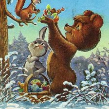 Схема вышивки «Открытка»