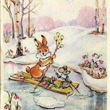 Схема вышивки «Открытка»