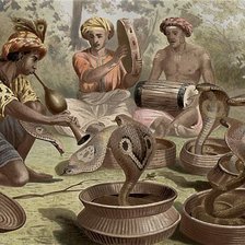 Схема вышивки «Танцующие кобры.»