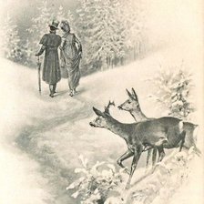 Схема вышивки «ретро-открытка»