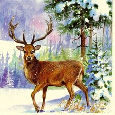 Схема вышивки «Олень»