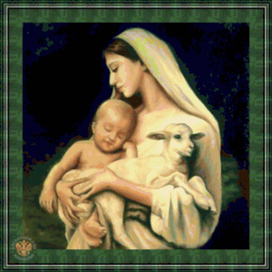 Любовь матери - ребенок, мама, материнство, мать, живопись, иконы, дети, малыш - предпросмотр