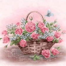 корзина с цветами