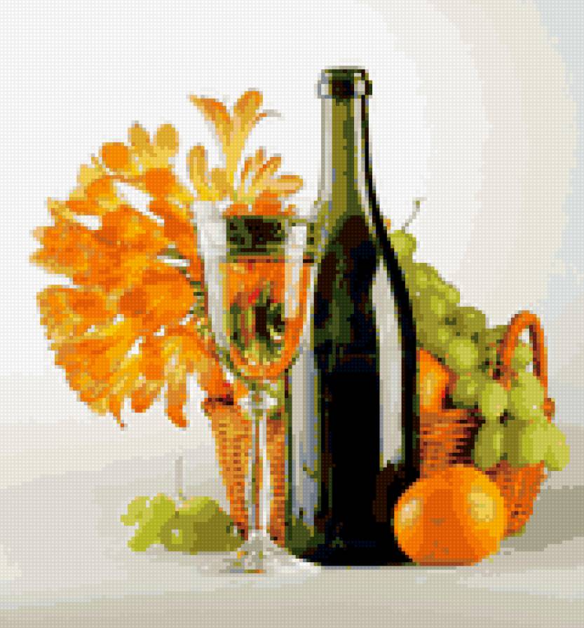 натюрморт - фрукты, натюрморт, для кухни - предпросмотр