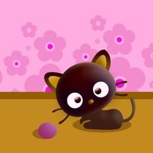 Схема вышивки «Подушка Котенок»