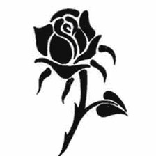 Схема вышивки «роза»