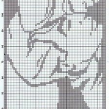 Схема вышивки «Черно-бнлая любовь»