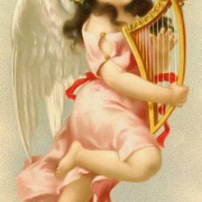 Схема вышивки «Ангел и лира»