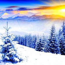 Схема вышивки «Зима»